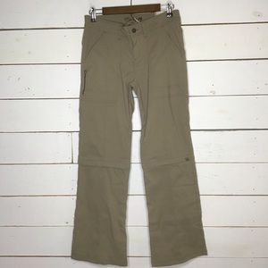 New Prana Monarch Convertible Pants Shorts Khaki